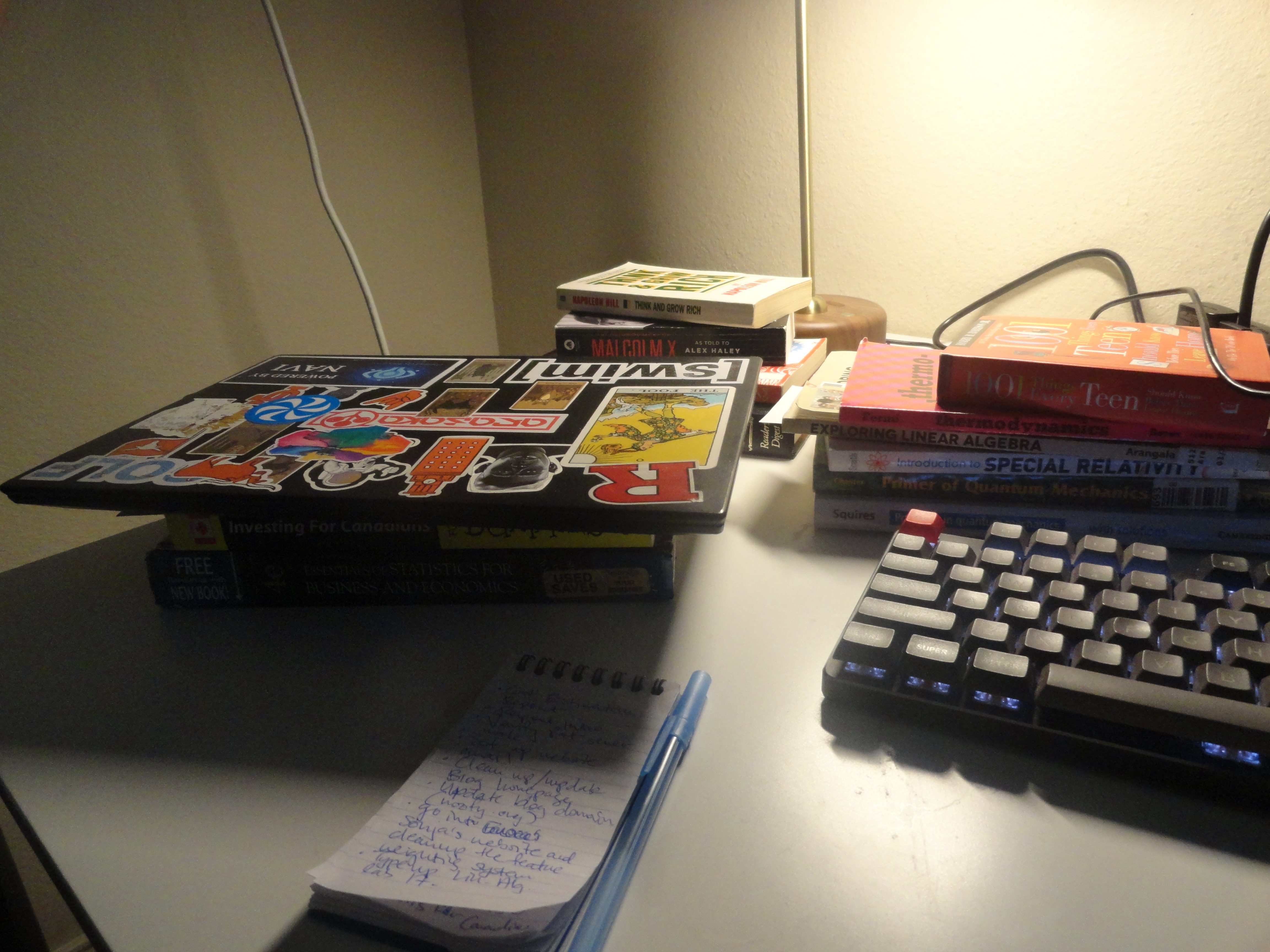 The left side of my desk