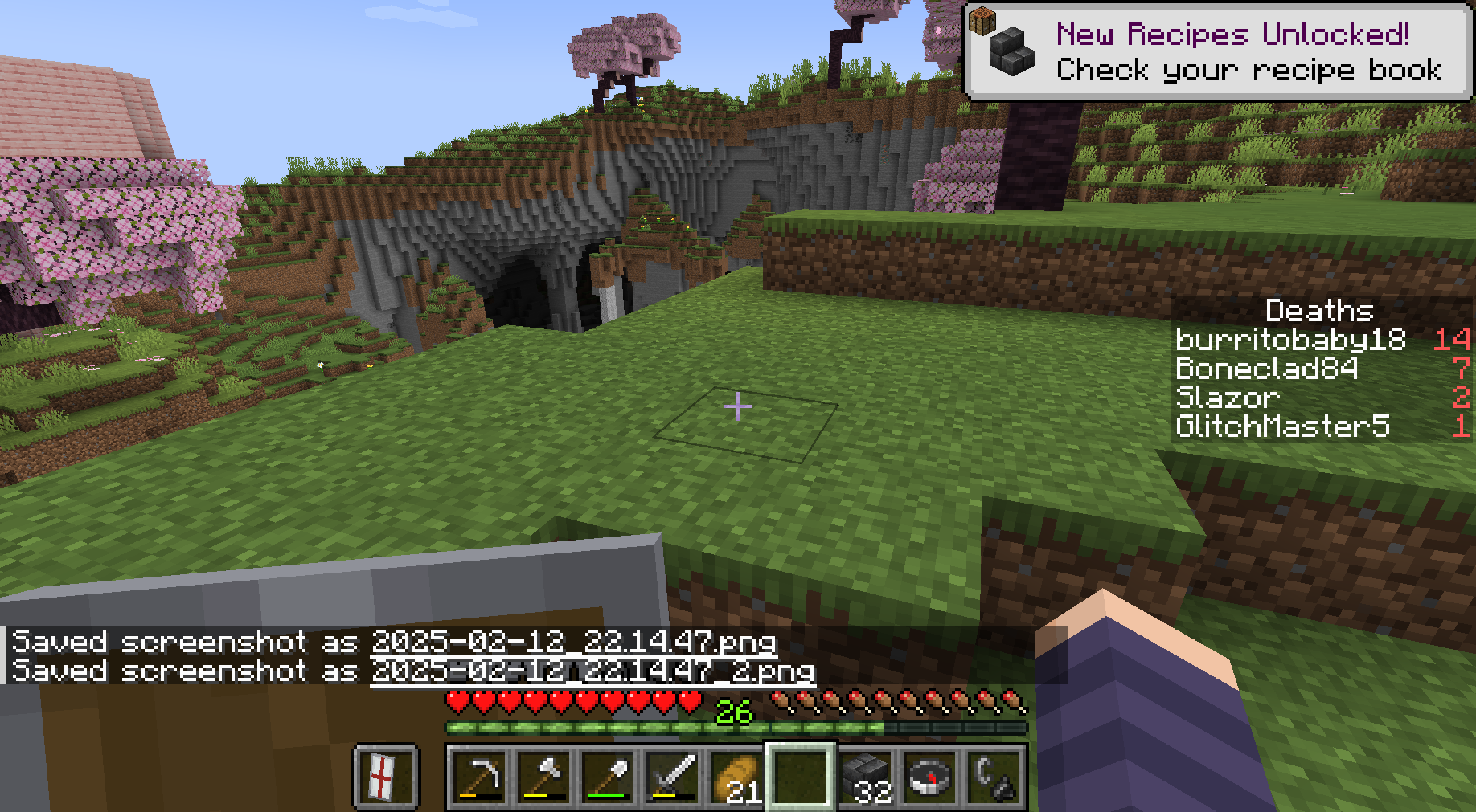A screenshot from the Abyss server.